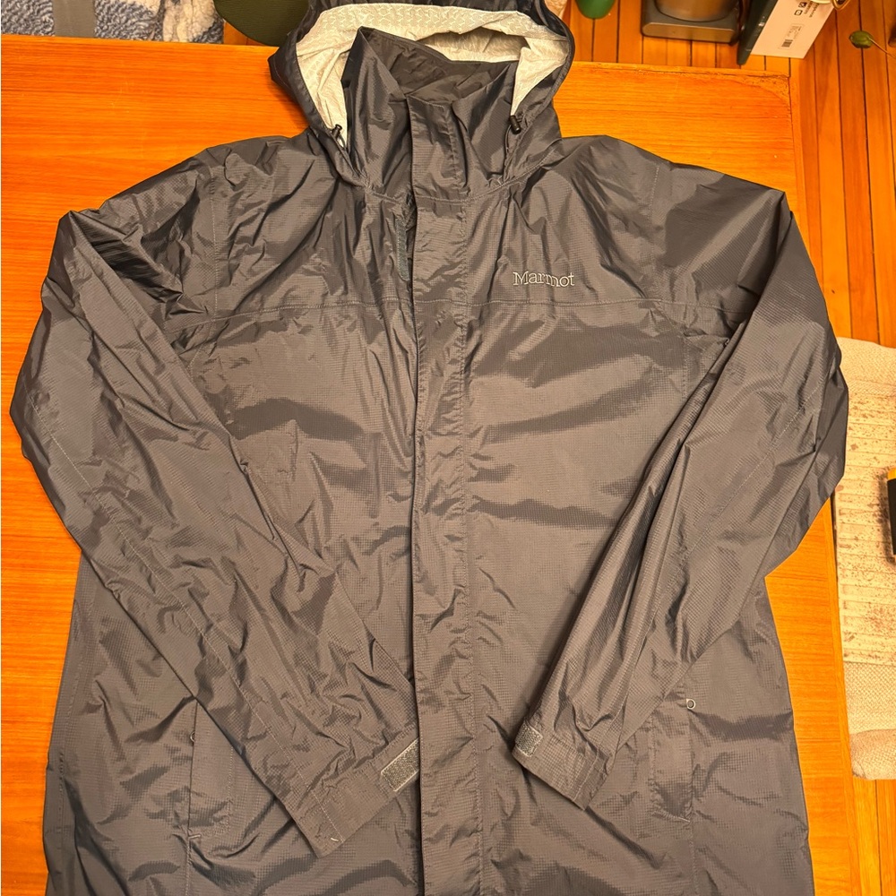 Men's Gray Waterproof Raincoat